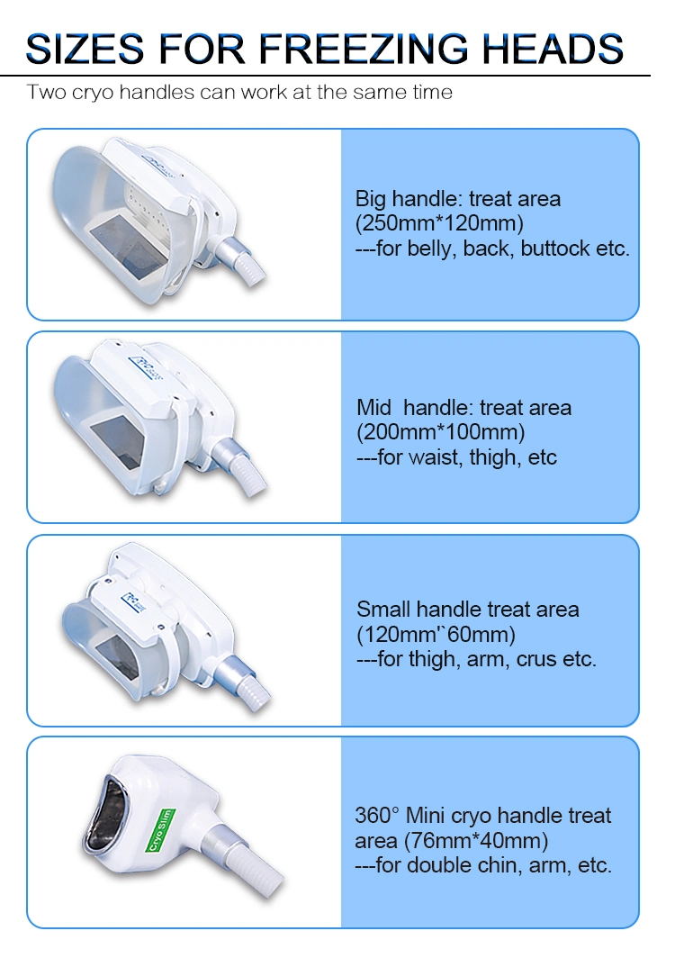 Cryo Slimming Cold Freezing Weight Loss Equipment Cryolipolisis Body Vacuum Suction Machine RF Lipo Laser Cavitation