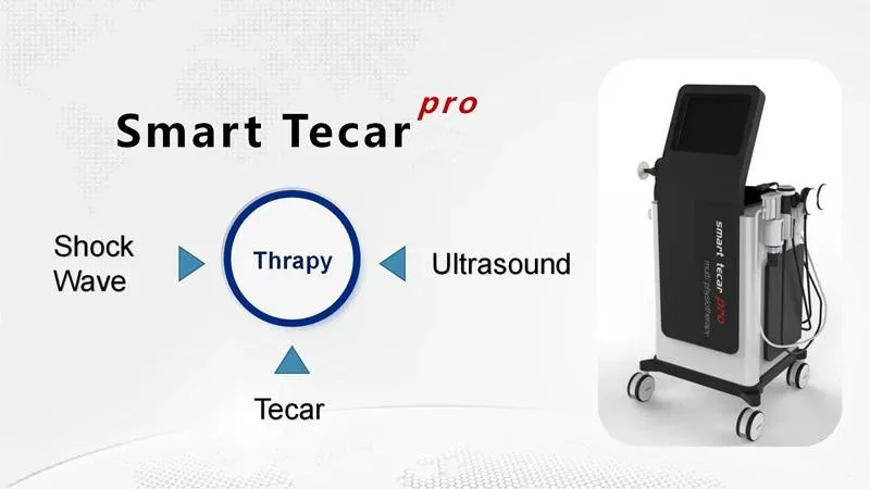 2023 New 6 in 1 Smart Tecar RF Shockwave Machine for Pain Relief ED Treatment Physical Therapy Equipment