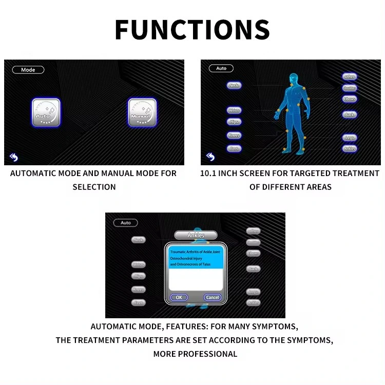 Eswt Pneumatic High Intensity Focused Shockwave Therapy Machine for Rehabilitation &amp; ED Treatment