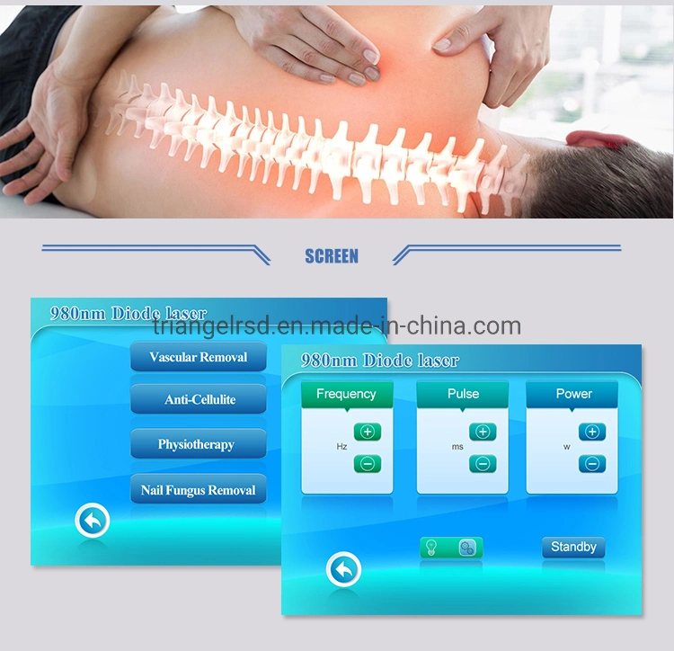 CE Approved Best 980nm Laser Physical Therapy Equipments in Chiropractic