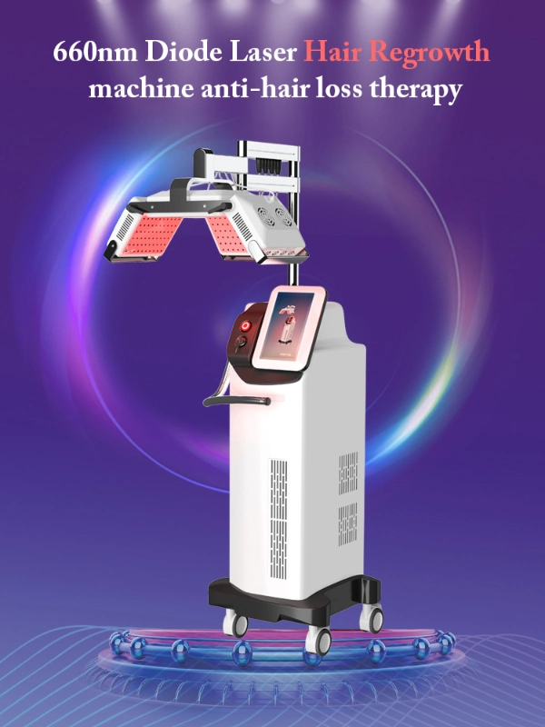 Factory Price 260PCS Japanese Diode Laser 660nm Hair Growth Red Low Level Laser Therapy Infrared Ray Lllt Diode Laser Hair Regrowth Machine