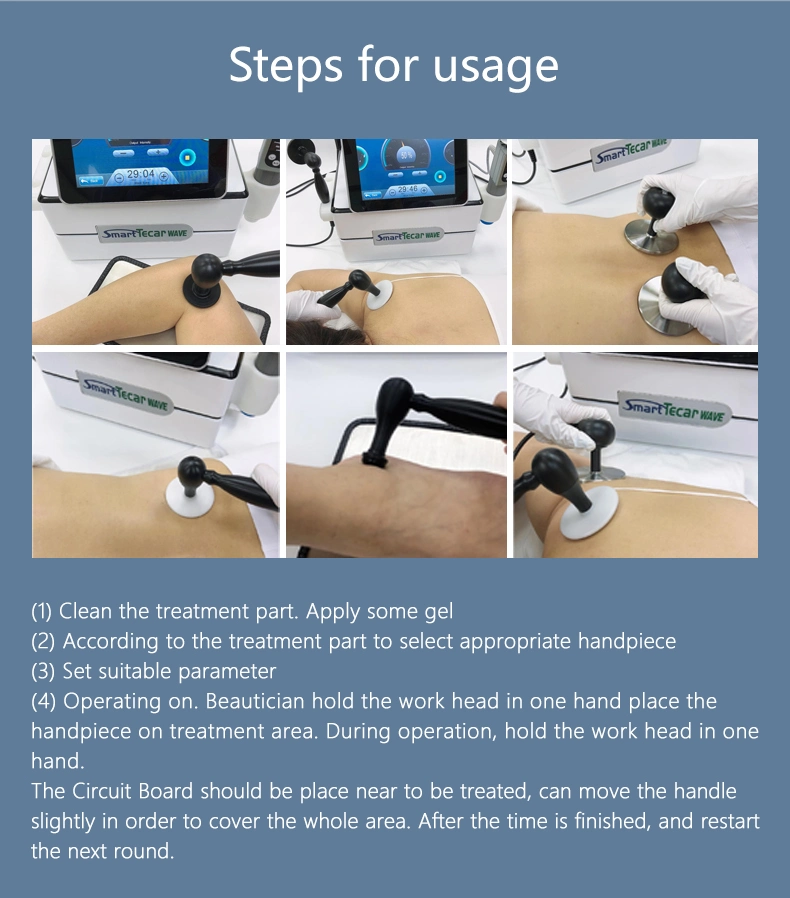 Factory Price Cellulite Removal 448kHz Cet Ret Diathermy Tecar Therapy Physio EMS Eswt Shockwave Therapy Machine