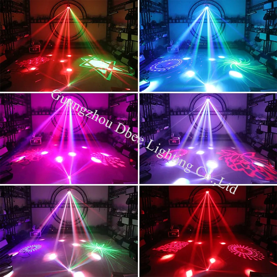 Professional Strobe Flash DMX512 DJ Equipment Party Lighting/White LED Laser Butterfly Effect Stage Lights