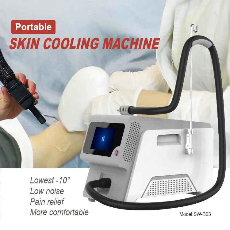 CE Approved Cold Wind Air Cooling Zimmer Cryo 7 Chiller Pain Relief Treatment of Cooling Skin Machine