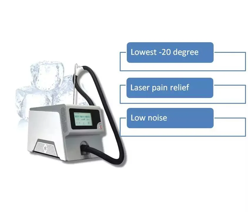 Portable Laser Treatment Pain Relief Air Cooler Air Cooling Devices -20c Cryo Cold Freezing Skin Cooling Skin Cooler Machine Mini Zimmer Chiller Devices