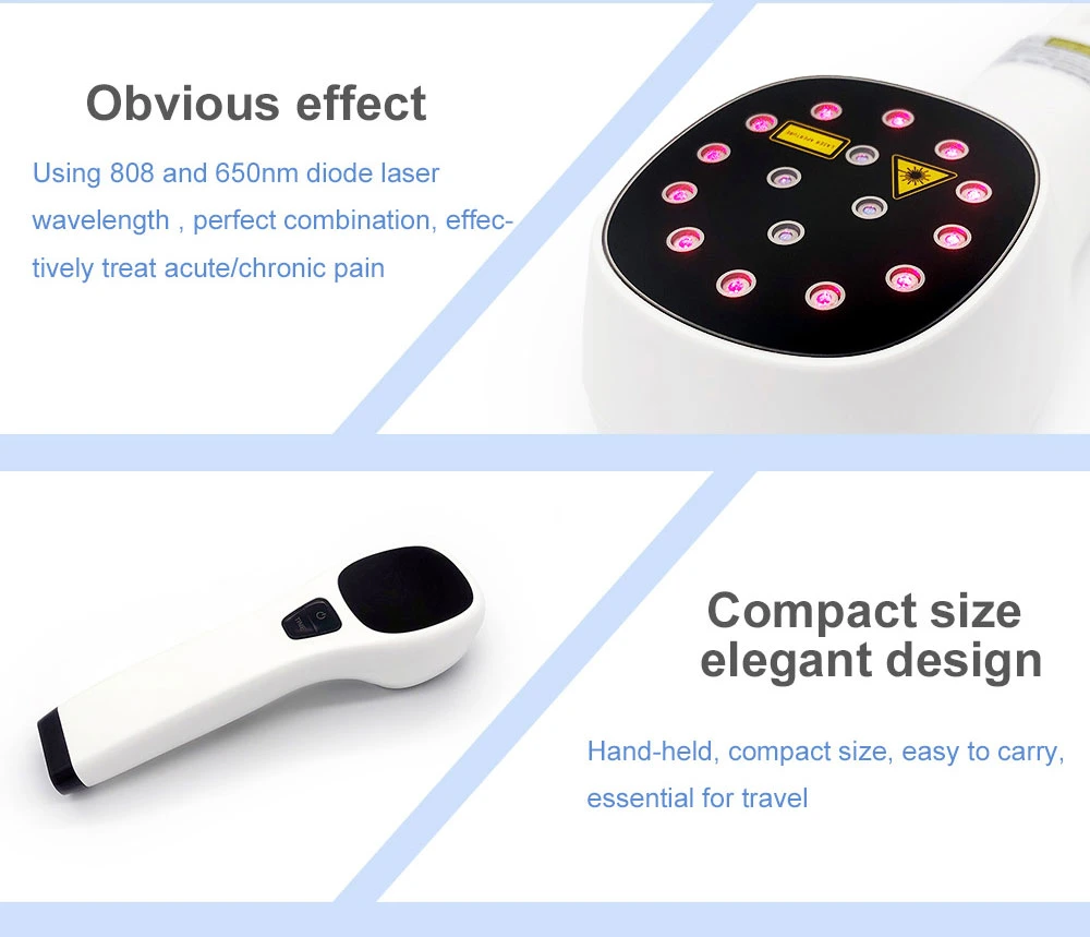 Cold Laser Therapy Device for Sport Injury Pain Management with 650nm and 808nm