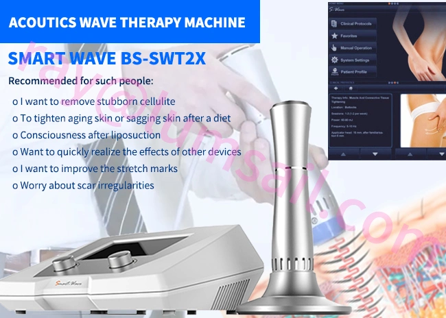 Multifunctional Acoustic Wave Therapy Machine Equipment for Fat / Cellulite Reduction