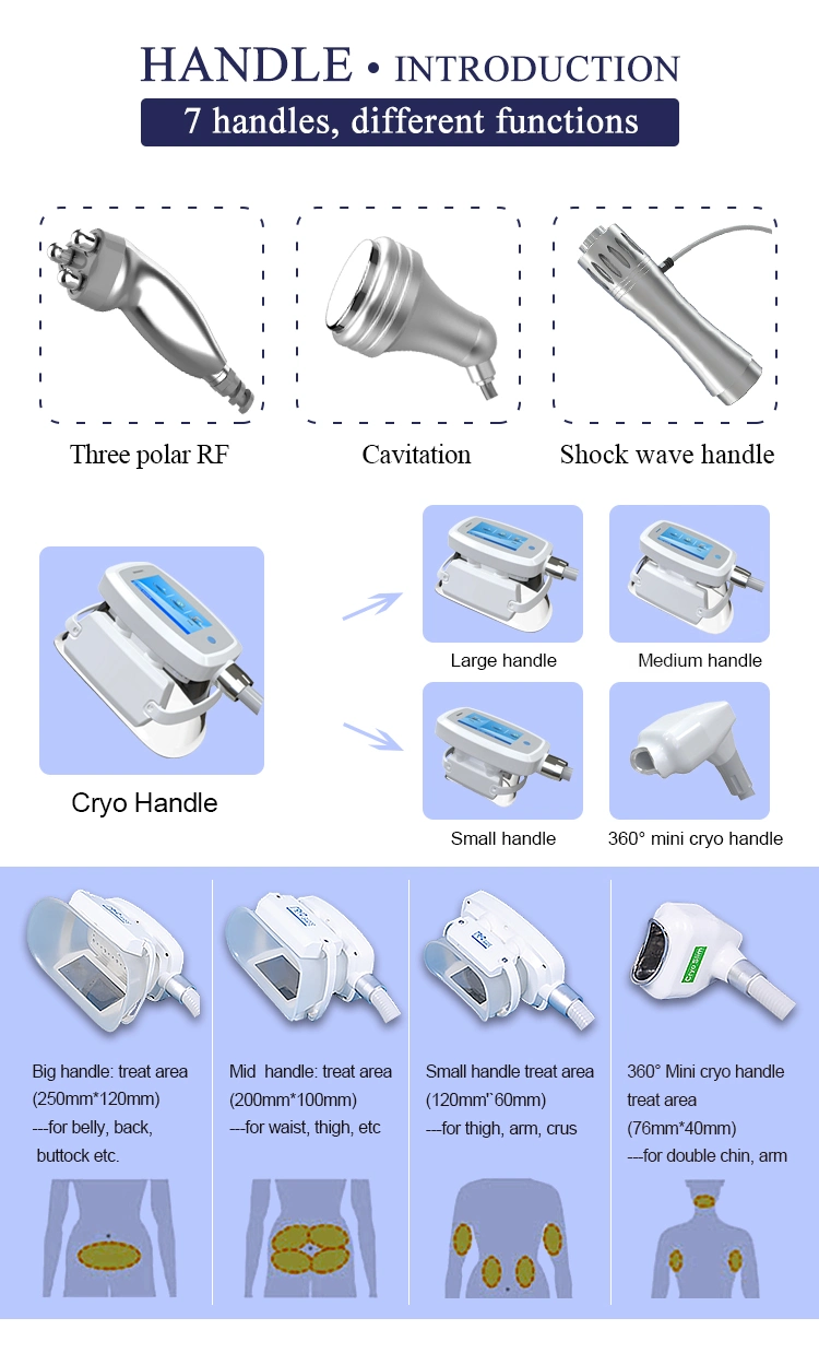 Cryolipolysis Cool Tech Fat Freezing Machine Acoustic Wave Therapy Machine Cool Cryolipolysis Machine for Body Shape