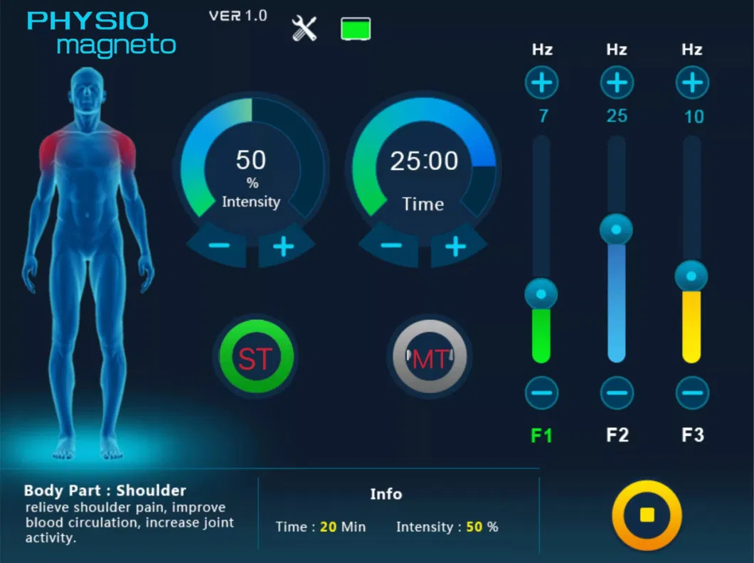 Physio Magneto for Physiotherapy Electromagnetic Therapy Transduction Health Machine