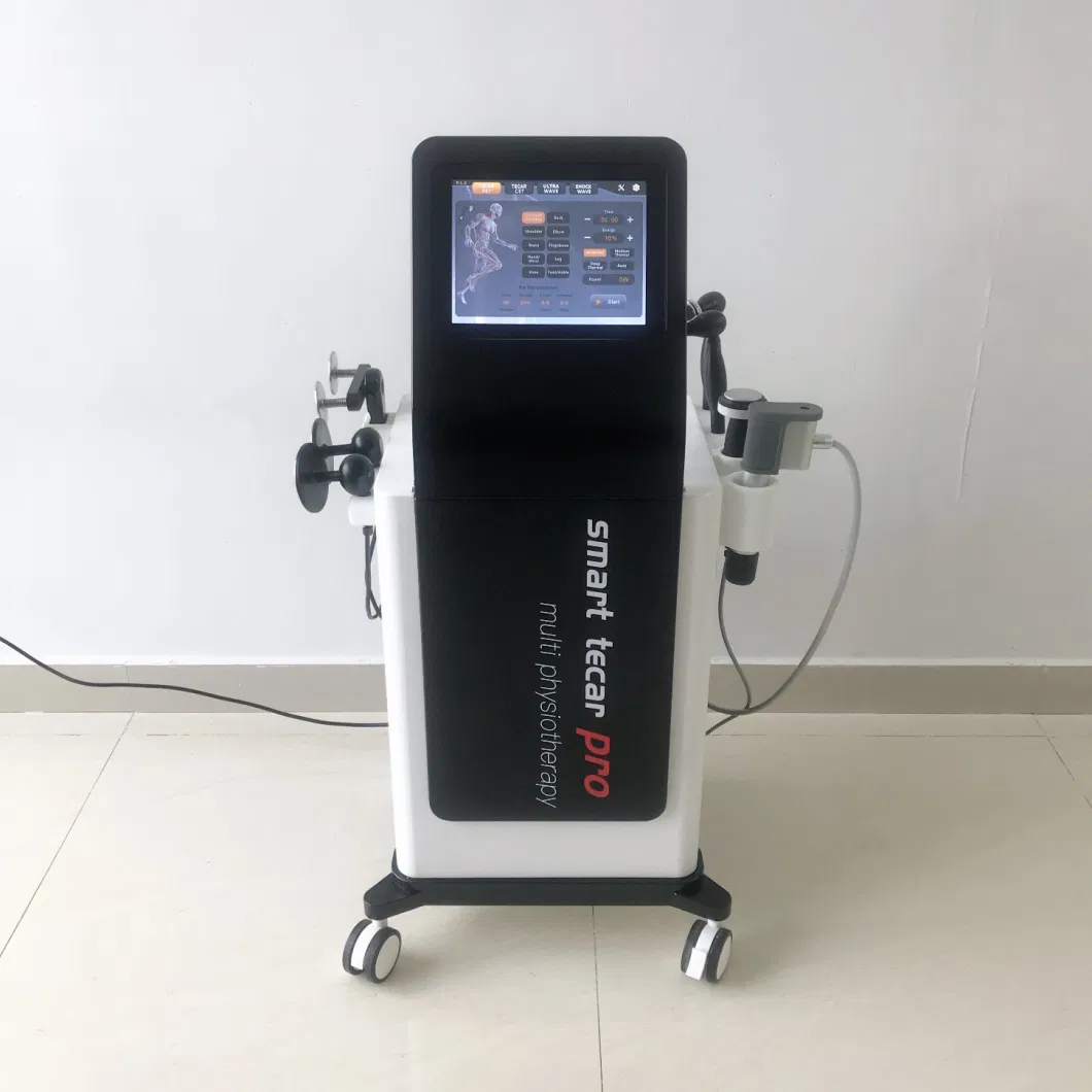 Physical Therapy Equipments ED Shock Wave Therapie Ret Cet Smart Tecar Wave 448kHz Tecar Therapy Physiotherapy Ultrasound Machine