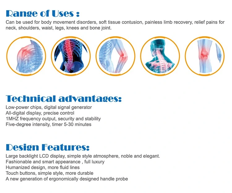 My-S130d Physical Therapy Equipments Home Use Pain Relief Shockwave Portable Ultrasound Machine Physical Therapy Machine