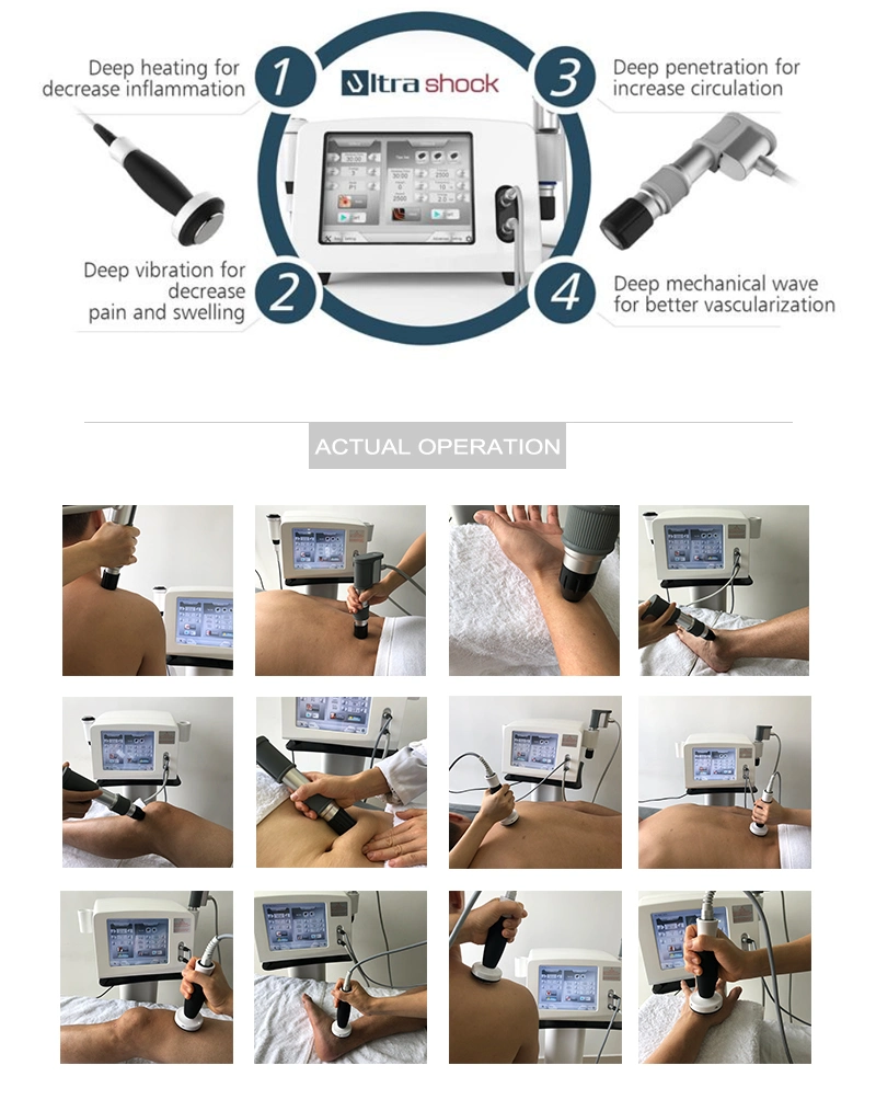 Price 2 in 1 Ultrasound Pain Relief Ultrashock Ultra-Shack Shockwave Therapy Machine