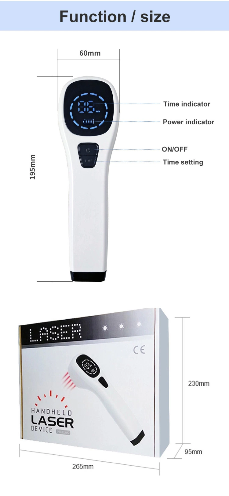 Pain Relief Cold Laser Therapy Device for Knee Shoulder Back Joint