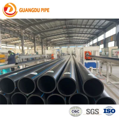 Professional Manufacturer PE High Density Polyethylene Water Supply Plastic HDPE Pipe for Drainage Sewage Irrigation Gas and Oil Transportation
