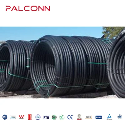 OEM 25mm PE100 16 Bar Black Color HDPE Pipe for Water Supply