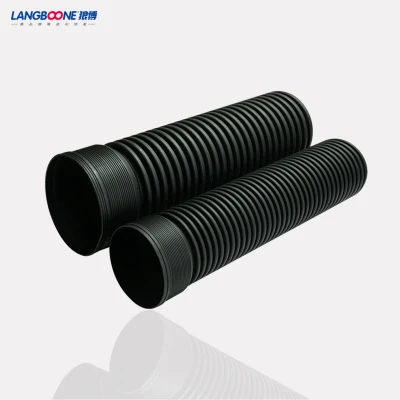 Plastic Double Wall Corrugated HDPE Pipe Sewage Spiral Pipe for Drainage System