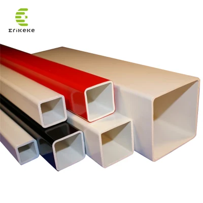 30X30 Square Pipe PVC Foodgrade Hydroponics Colour UPVC Square Plastic Electrical Channel Pipe Cable PVC Protection Duct Conduit Low Price PVC Tunnel