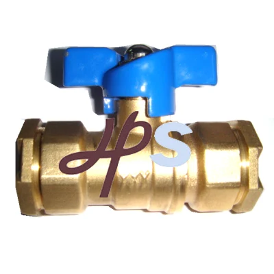 Brass Straight Water Meter Ball Valve for HDPE Pipe