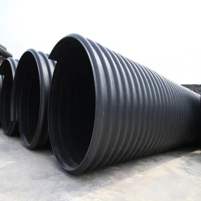  China Top Manufacturer Plastic Black HDPE/PE/LDPE for Steel Belt Reinforced Drainage Sewage Pipe