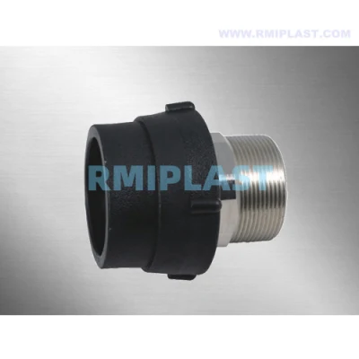 PE Male Adaptor of Socket Fusion SDR11 SDR17 HDPE Pipe Fittings Socket Welding Coupler Thread Reducing Coupling Connector Fitting for Water Supply