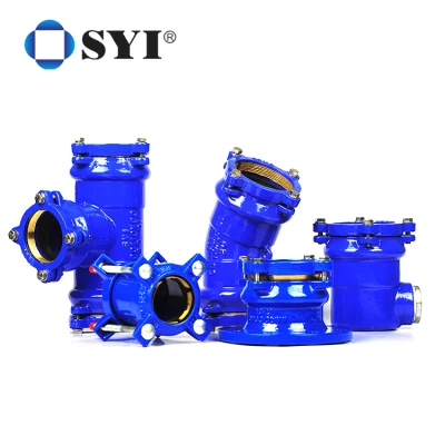 Pipeline Product Factory ISO2531/En545/En598 Fbe Coated Dci Ductile Iron Pipe Fitting for PE Pipe