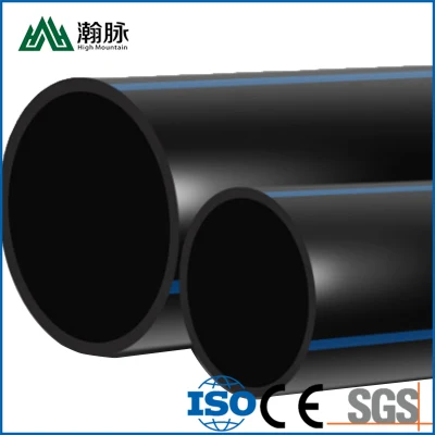55mm Diameter 300mm Price HDPE Water Supply Pipe 20 Inch PE100 Pipe