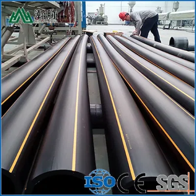  High Quality HDPE Water Pipe Black HDPE Pipe DN160mm 200mm Price List Granule HDPE Black PE Gas Supply Pipe