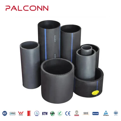 China Manufacturer Palconn225*8.6mm SDR26 Water Supply Black HDPE Pipes and Fittings