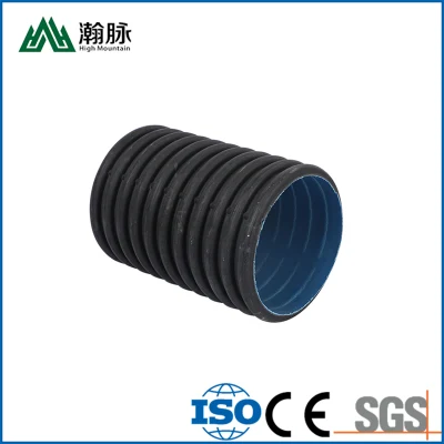  400mm 500mm 630mm PE100 HDPE Double Wall Corrugated Pipe Plastic Water Drainage Pipe