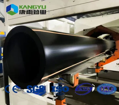 Yellow Line HDPE Fuel Gas Underground Poly Pipe From China