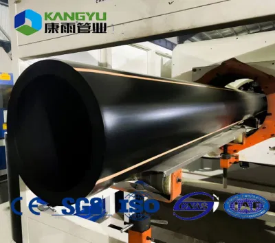  Yellow Line HDPE Fuel Gas Underground Poly Pipe From China