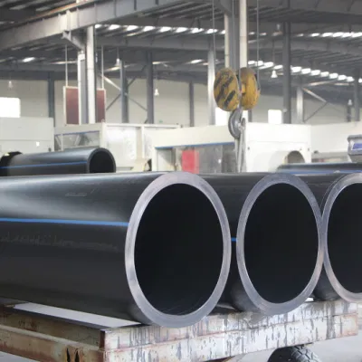 Low Cost PE100 Material Pn10 SDR21 Polythene Pipe 13.6 DN200mm HDPE Pipe for Water Delivery