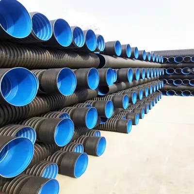  Professional Manufacturer DN200-800mm Sn4 Sn8 HDPE Double Wall Corrugated Pipe