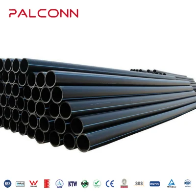  China Manufacturer Palconn 125*4.8mm Water Supply Black HDPE Pipes and Fittings