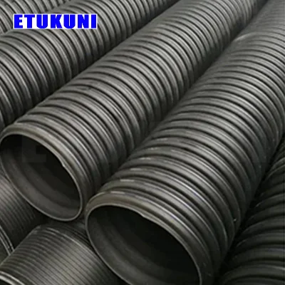  Reliable Connection HDPE Corrugated Pipe for Sewage and Drainage