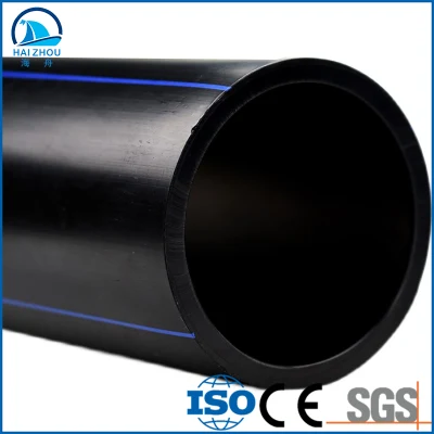  HDPE Water Supply Pipe 32mm Plastic Pipe Supply Black/Blue for Agriculture Irrigation