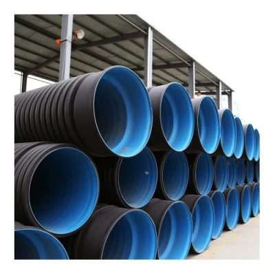 Jubo PE100 Sn8 200mm 300mm 400mm 500mm 800mm 900mm 110mm HDPE Double Wall Corrugated Drainage Pipe for Drainage System