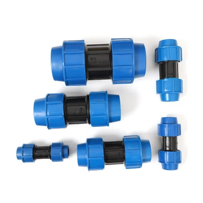  Agricultural Irrigation Straight Tee Elbow Tube HDPE Pipe Compression Fittings Connector Coupling