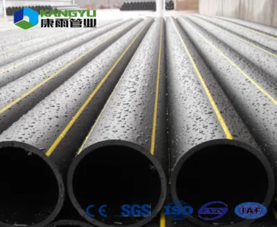 Standard Length PE100 Grade 32mm DN25 DN400 Large Diameter HDPE Pipe for Gas
