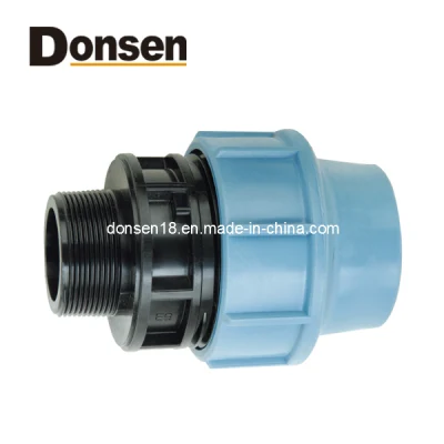  HDPE Compression Fittings Male Adaptor for Water Supply