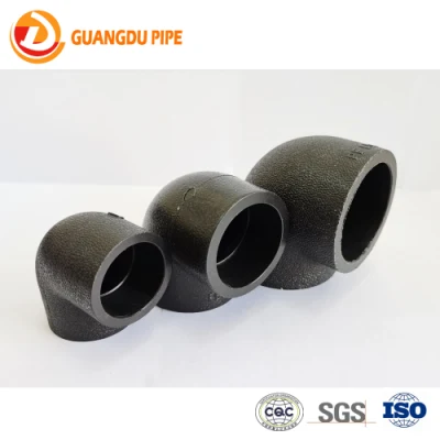 Water Gas Supply HDPE Water Pipe Coupling Elbow Tee Valve End Cap Clamp Saddle HDPE Fitting with Butt Fusion Welding and Electrofusion for Drainage Irrigation