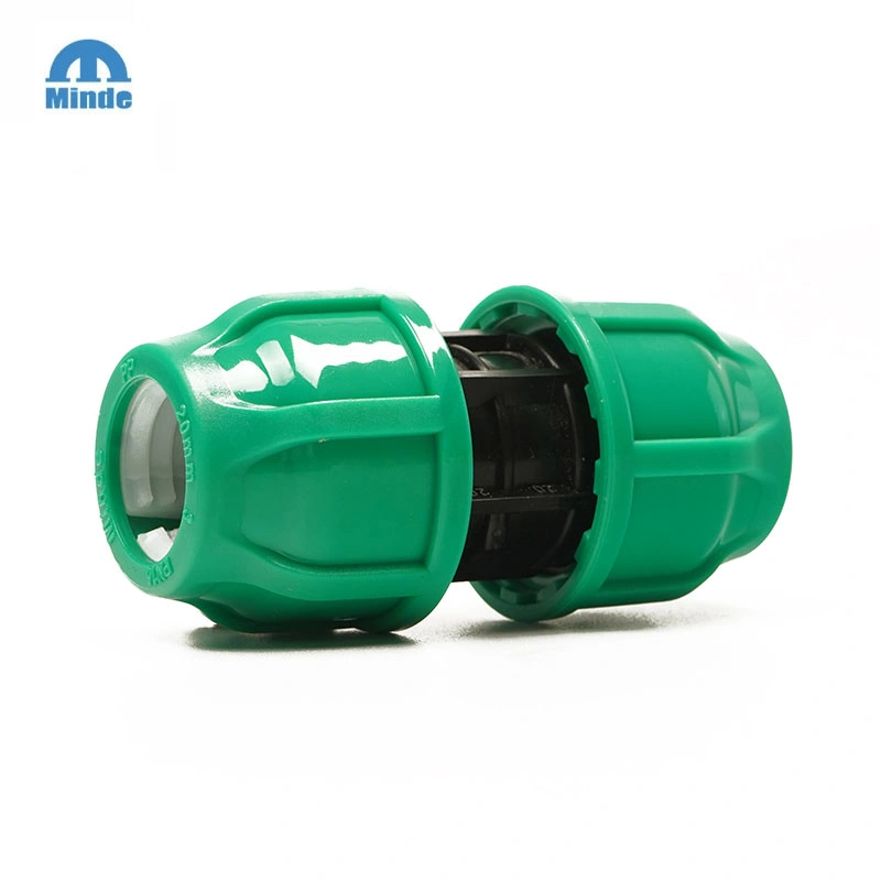 Minde Factory Manufacture High Quality HDPE Plastic Pipe Fitting Pn16 Coupling