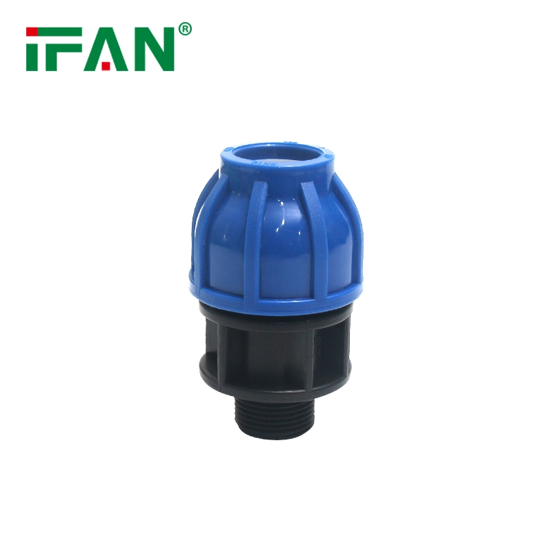 PP Compression Fittings Male Adaptor Adapter for HDPE Irrigation Pipe