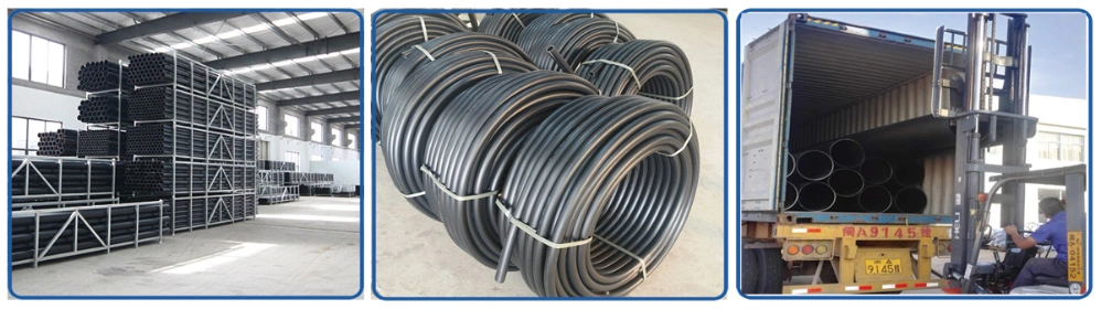 Black Plastic Tube PE 100 Polyethylene Pipes HDPE Tubes HDPE Mining Pipe Sewage Water HDPE Pipe for Hot Water in City