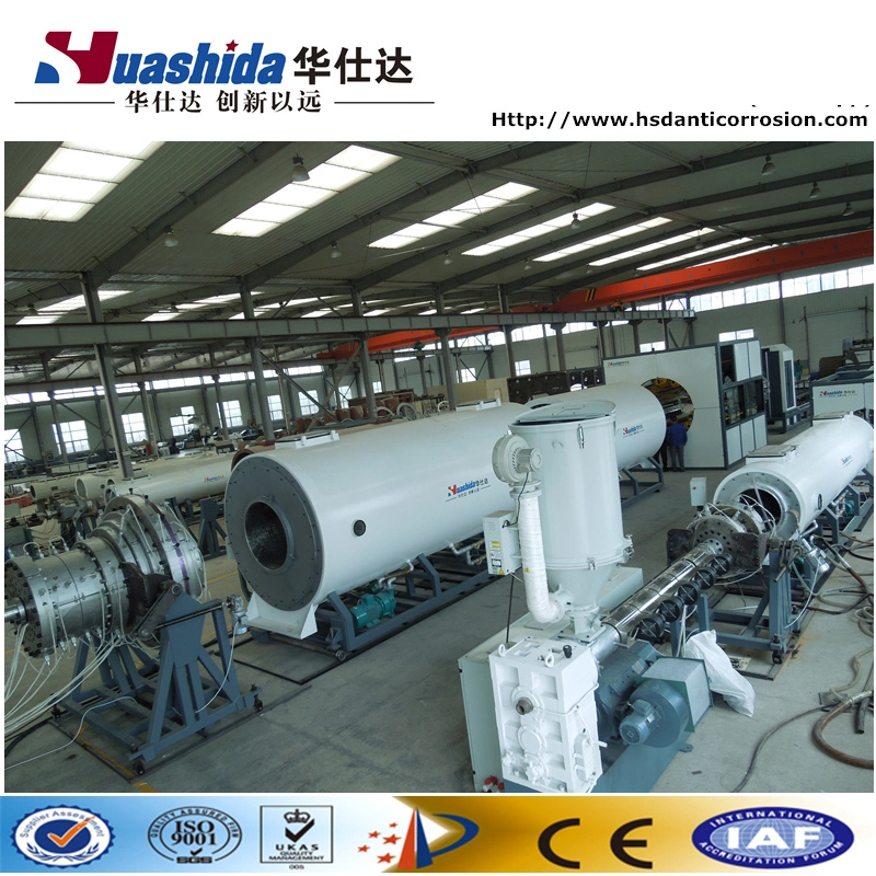 Pre-Insulated HDPE Extruder Machinery Jacket Line Plastic Pipe Making Machine
