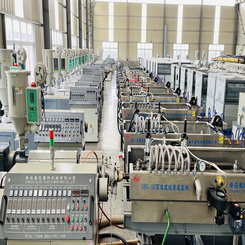 PP PE Spiral Protective Sheath Tube Machinery/PE Corrugated Wrapping Pipe Extruder Production Line