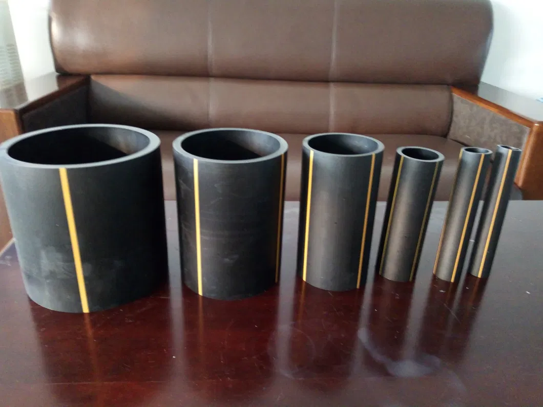 Yellow Line HDPE Gas Pipe /HDPE Gasoline PE Pipes