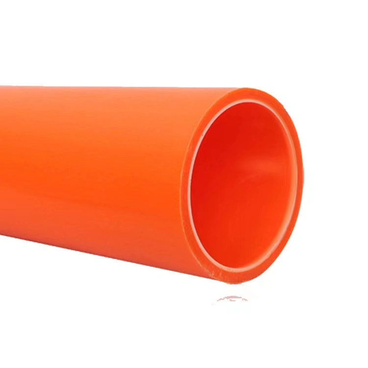 Heat Resistant Insulated Modified Polypropylene Power Cable Protection Power Tube Orange Conduit