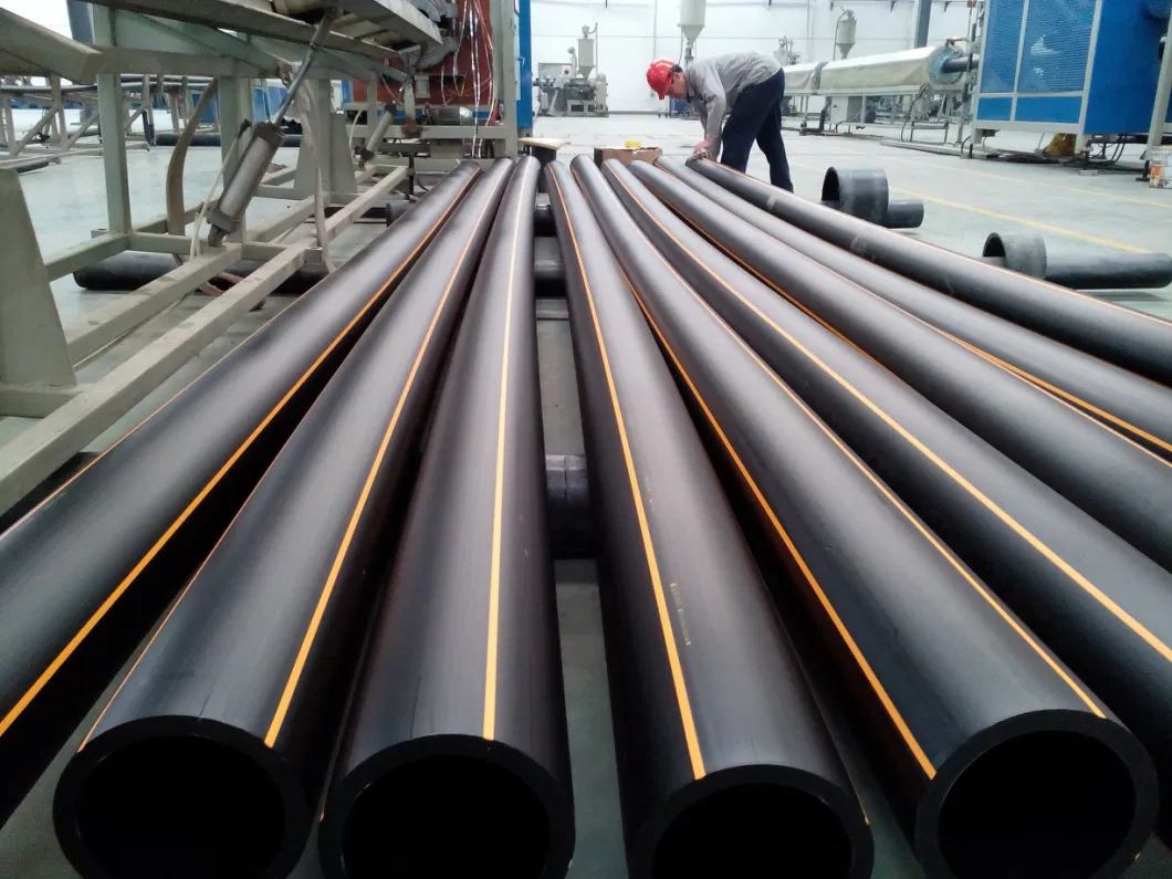 Yellow Line PE HDPE Gas Pipe /HDPE Gasoline Pipes