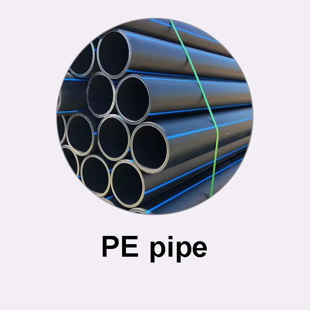 HDPE Water Supply Hydraulic Braided High Pressure Black Water Hose Pipes for Garden Irrigation and Civil